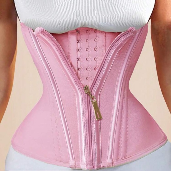 Rebellious Rose Other - Latex Hourglass Waist Trainer, Double-Layer Compression Waist Cincher,
